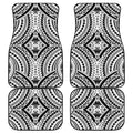 Maori Tribal Polynesian Tattoo Print Front and Back Car Floor Mats