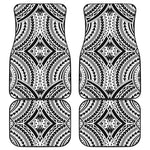 Maori Tribal Polynesian Tattoo Print Front and Back Car Floor Mats