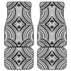 Maori Tribal Polynesian Tattoo Print Front and Back Car Floor Mats