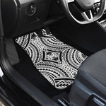 Maori Tribal Polynesian Tattoo Print Front and Back Car Floor Mats