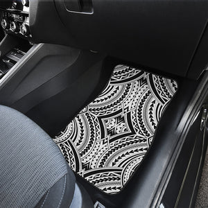 Maori Tribal Polynesian Tattoo Print Front and Back Car Floor Mats