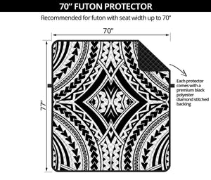 Maori Tribal Polynesian Tattoo Print Futon Protector