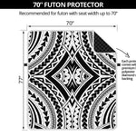 Maori Tribal Polynesian Tattoo Print Futon Protector