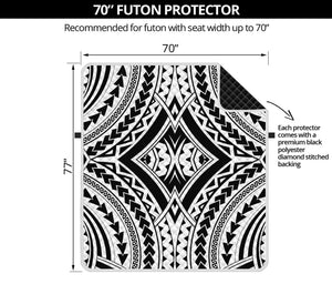 Maori Tribal Polynesian Tattoo Print Futon Protector