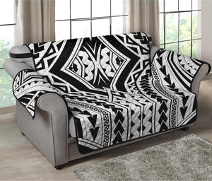 Maori Tribal Polynesian Tattoo Print Loveseat Protector