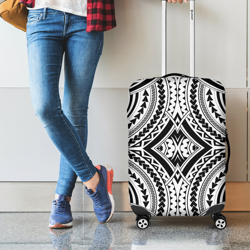 Maori Tribal Polynesian Tattoo Print Luggage Cover