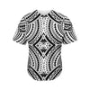 Maori Tribal Polynesian Tattoo Print Men's Baseball Jersey