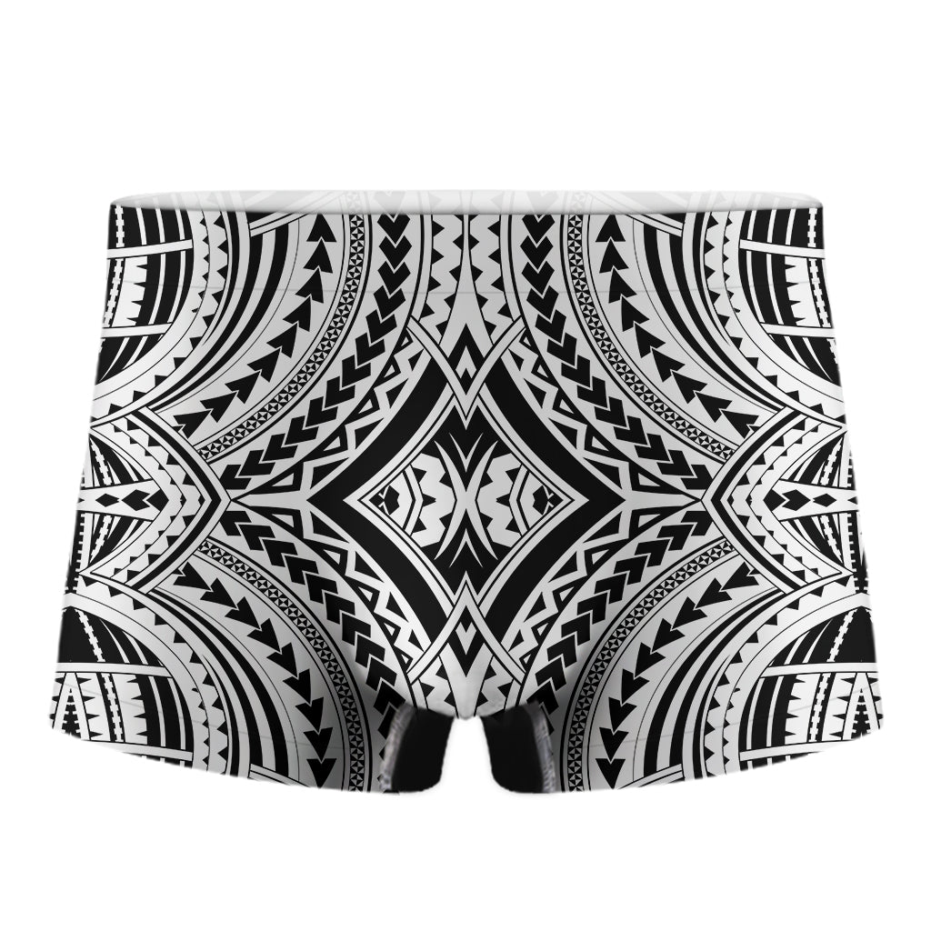 Maori Tribal Polynesian Tattoo Print Men's Boxer Briefs