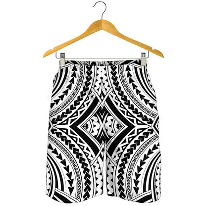 Maori Tribal Polynesian Tattoo Print Men's Shorts