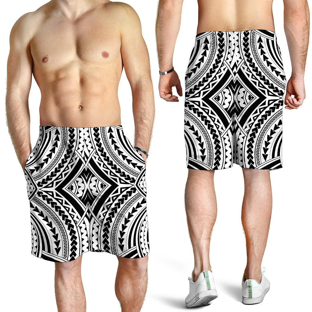 Maori Tribal Polynesian Tattoo Print Men's Shorts