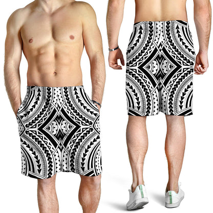 Maori Tribal Polynesian Tattoo Print Men's Shorts