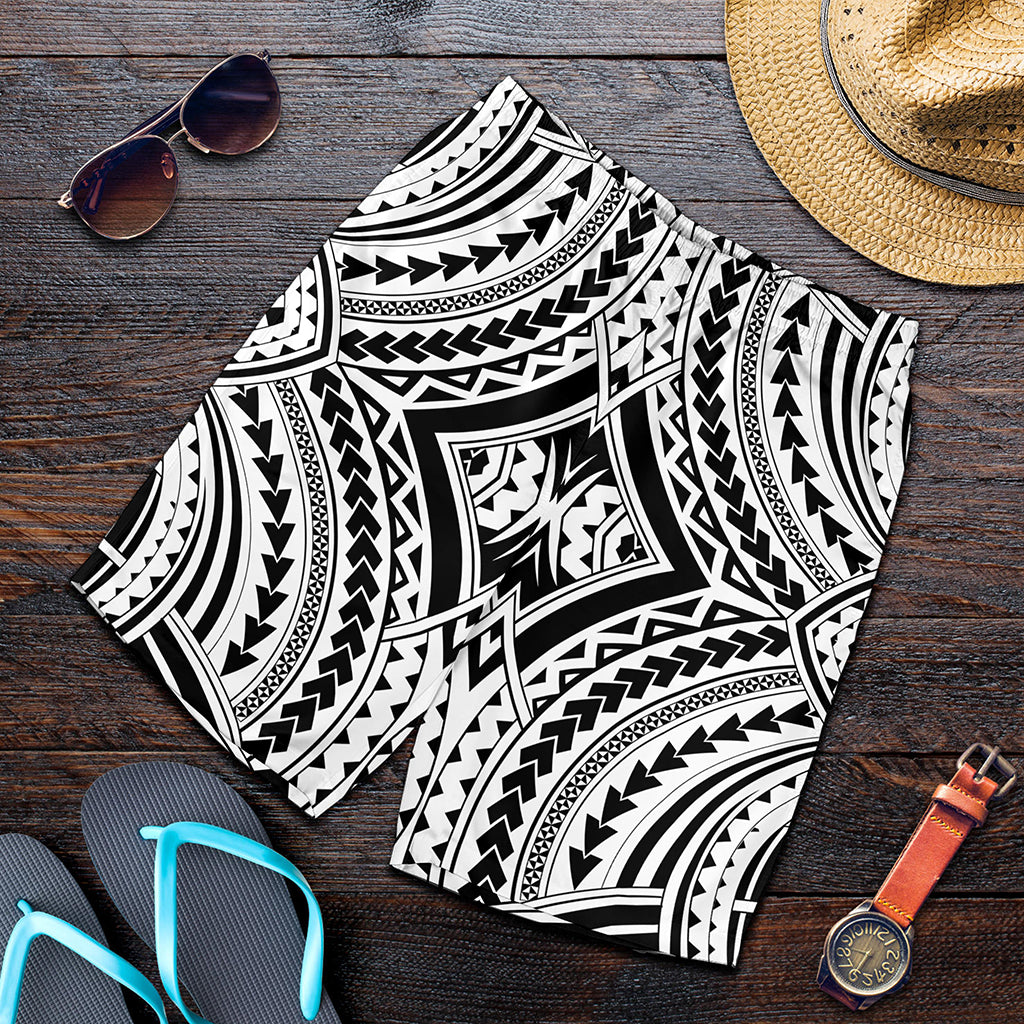 Maori Tribal Polynesian Tattoo Print Men's Shorts