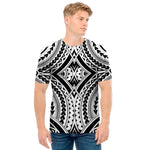 Maori Tribal Polynesian Tattoo Print Men's T-Shirt