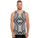 Maori Tribal Polynesian Tattoo Print Men's Tank Top