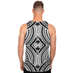 Maori Tribal Polynesian Tattoo Print Men's Tank Top