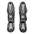 Maori Tribal Polynesian Tattoo Print Muay Thai Shin Guards