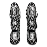 Maori Tribal Polynesian Tattoo Print Muay Thai Shin Guard