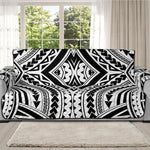 Maori Tribal Polynesian Tattoo Print Oversized Sofa Protector