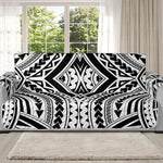 Maori Tribal Polynesian Tattoo Print Oversized Sofa Protector