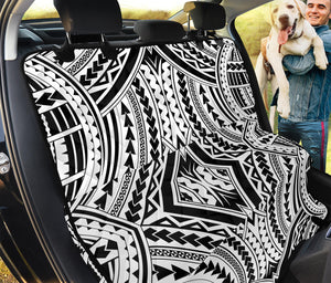 Maori Tribal Polynesian Tattoo Print Pet Car Back Seat Cover