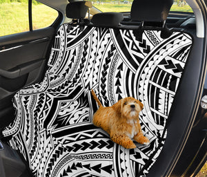 Maori Tribal Polynesian Tattoo Print Pet Car Back Seat Cover