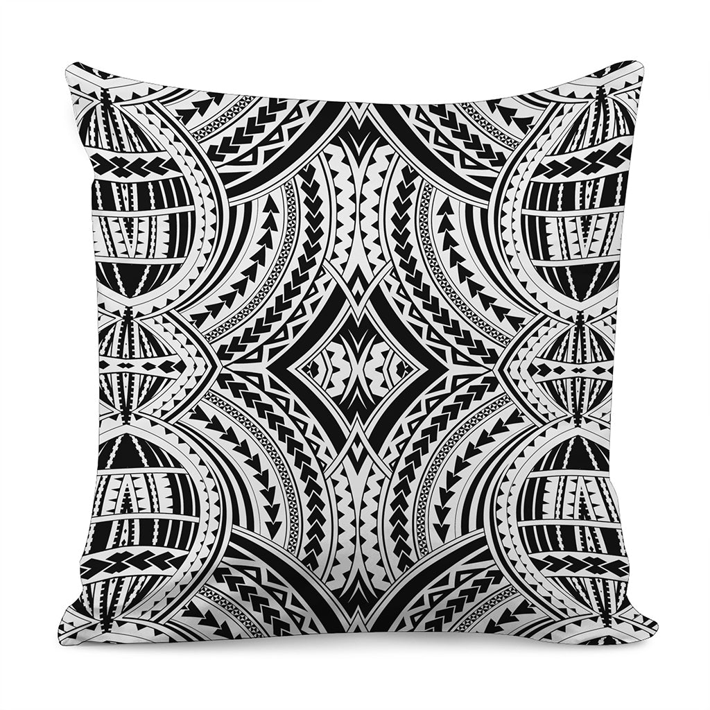 Maori Tribal Polynesian Tattoo Print Pillow Cover