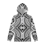 Maori Tribal Polynesian Tattoo Print Pullover Hoodie