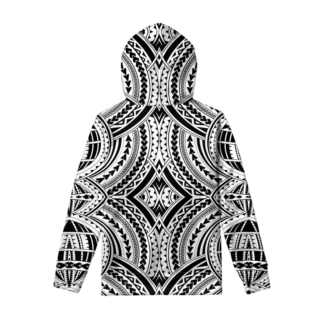 Maori Tribal Polynesian Tattoo Print Pullover Hoodie