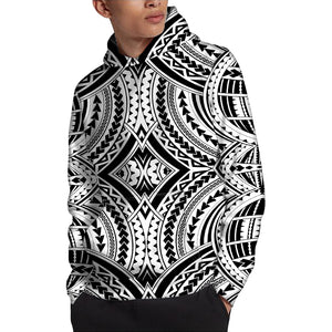 Maori Tribal Polynesian Tattoo Print Pullover Hoodie