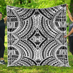 Maori Tribal Polynesian Tattoo Print Quilt