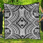 Maori Tribal Polynesian Tattoo Print Quilt