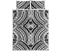 Maori Tribal Polynesian Tattoo Print Quilt Bed Set