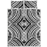 Maori Tribal Polynesian Tattoo Print Quilt Bed Set