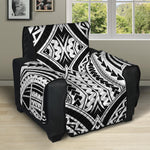 Maori Tribal Polynesian Tattoo Print Recliner Protector