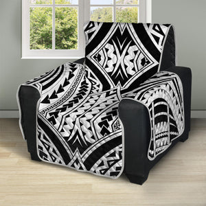 Maori Tribal Polynesian Tattoo Print Recliner Protector