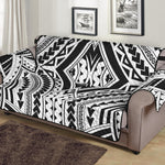 Maori Tribal Polynesian Tattoo Print Sofa Protector