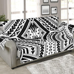 Maori Tribal Polynesian Tattoo Print Sofa Protector