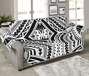 Maori Tribal Polynesian Tattoo Print Sofa Protector