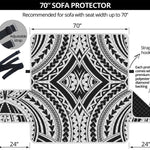 Maori Tribal Polynesian Tattoo Print Sofa Protector