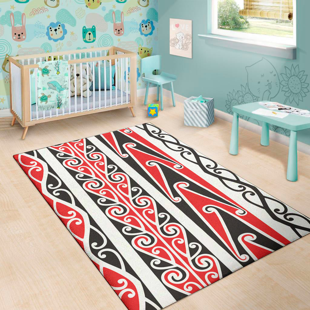 Maori Tribal Print Area Rug