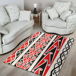 Maori Tribal Print Area Rug