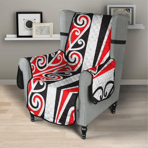 Maori Tribal Print Armchair Protector