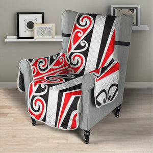 Maori Tribal Print Armchair Protector