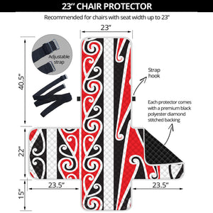 Maori Tribal Print Armchair Protector