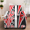 Maori Tribal Print Armchair Slipcover