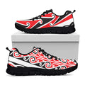 Maori Tribal Print Black Running Shoes