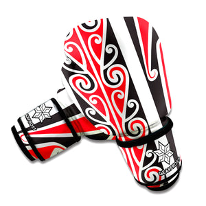 Maori Tribal Print Boxing Gloves