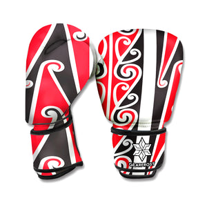 Maori Tribal Print Boxing Gloves