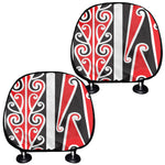 Maori Tribal Print Car Headrest Covers