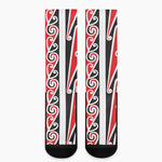 Maori Tribal Print Crew Socks